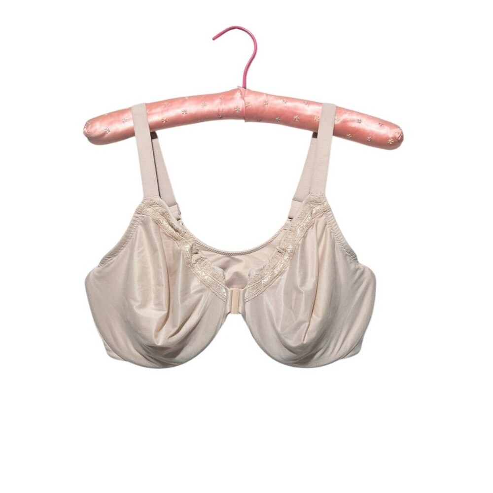 Wacoal Perfect Primer Front Close Underwire Bra 36G Sand Beige 855313 EUC